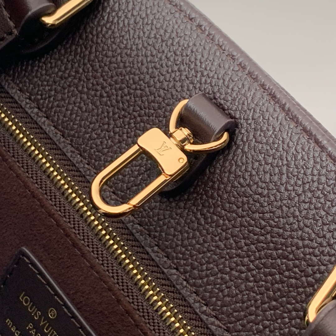 LV M12967 Louis Vuitton OnTheGo MM Handbag Chocolate Brown
