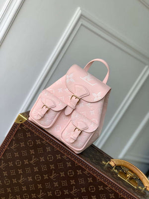 LV M12987 Louis Vuitton Backup Bicolor Monogram Empreinte leather  Pink - Default Title - View 1