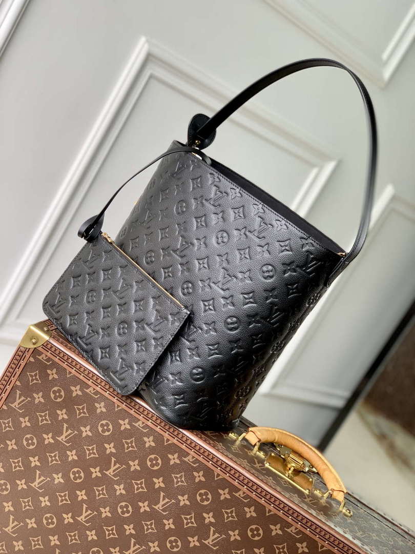 LV M13044 Louis Vuitton All In GM Bag Monogram Empreinte leather Black