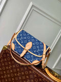 LV M13070 Louis Vuitton Diane Handbag Denim Blue