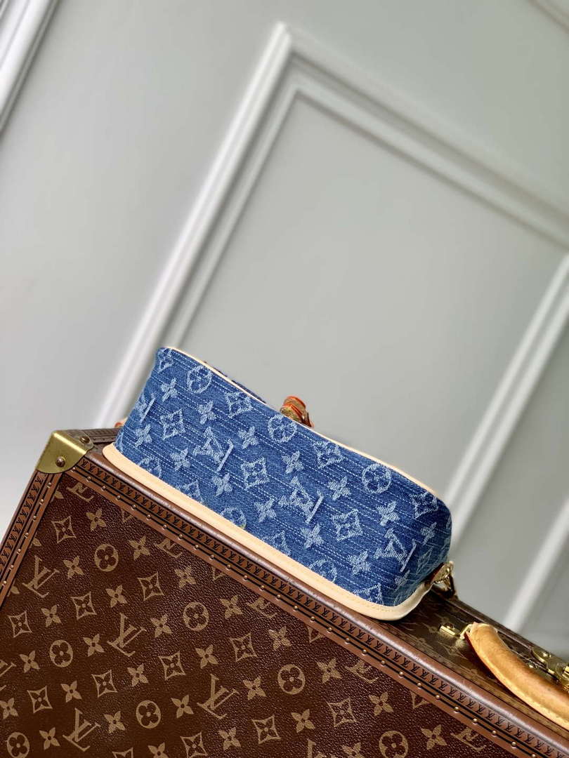 LV M13070 Louis Vuitton Diane Handbag Denim Blue