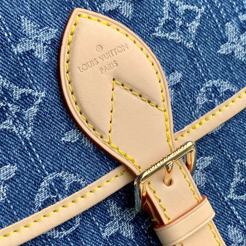 LV M13070 Louis Vuitton Diane Handbag Denim Blue