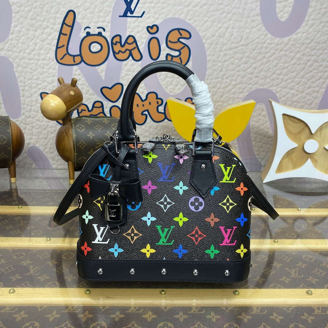 LV M13078 Louis Vuitton LV x TM Alma BB Bag Other Monogram Canvas Black - Default Title - View 1