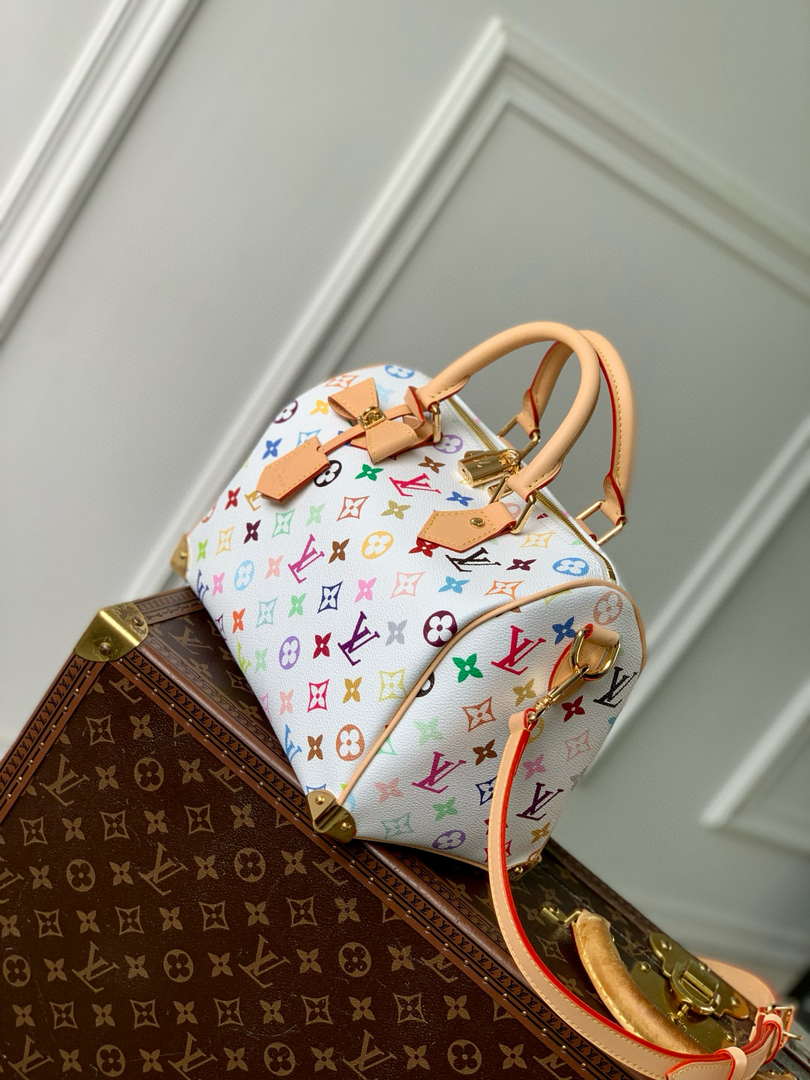 LV M13085 Louis Vuitton LV x TM  Speedy Bandouliere 25 Multicolored Monogram - Default Title - View 2