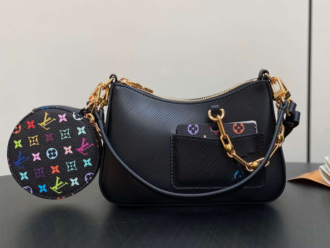 LV M13099 Louis Vuitton LV x TM Marellini Black Multicolored - Default Title - View 1