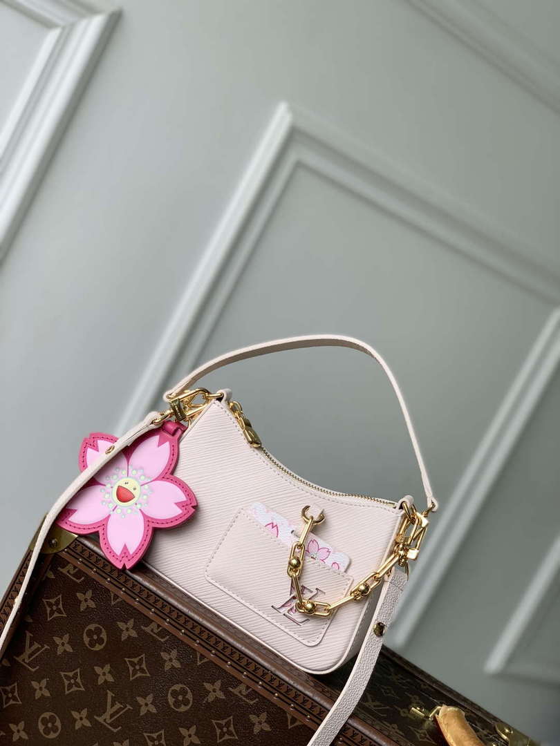 LV M13101 Louis Vuitton LV x TM Marellini Handbag Cheeky Pink - Default Title - View 1