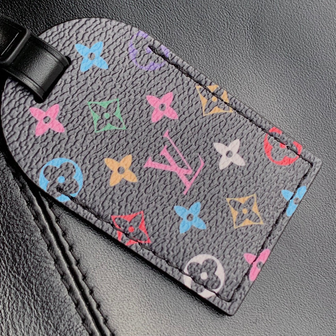 LV M13105 Louis Vuitton LV x TM CarryAll Vibe MM Bag Black - Default Title - View 5