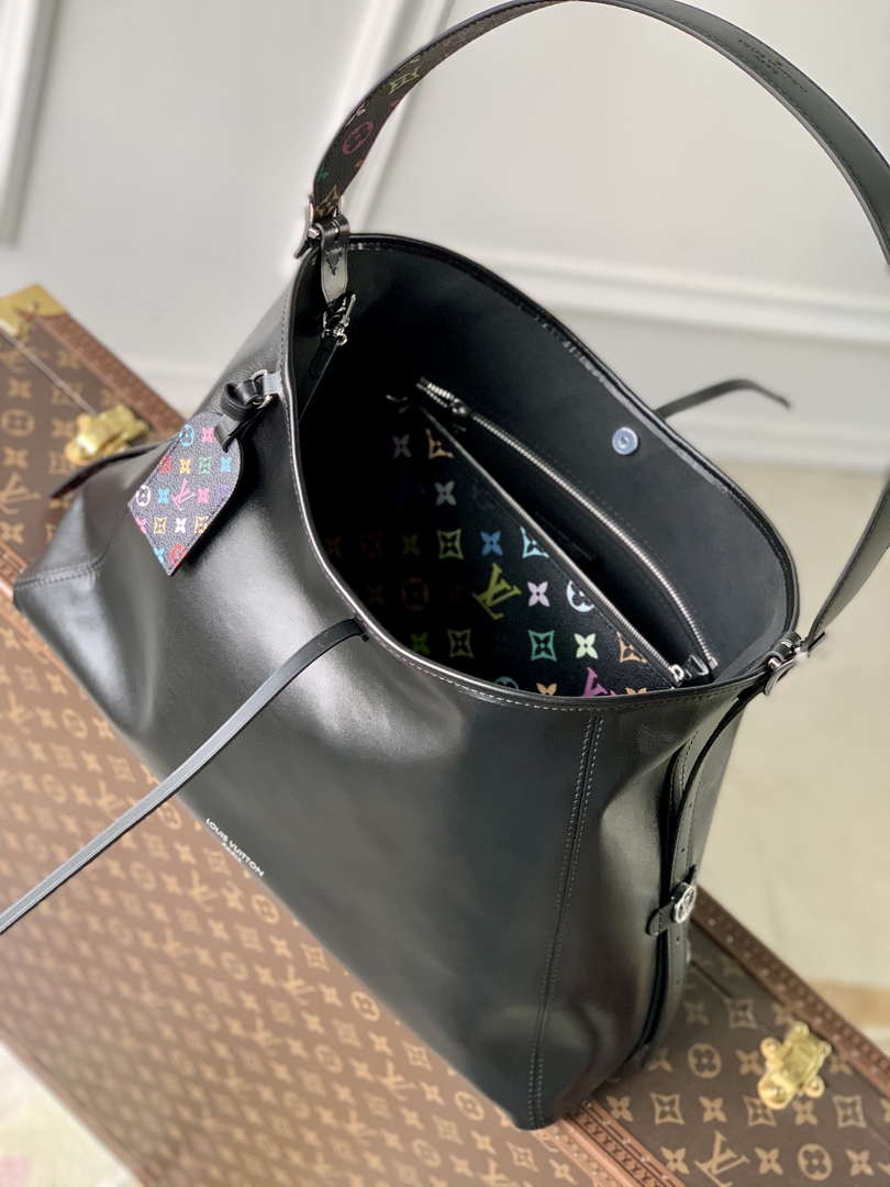 LV M13105 Louis Vuitton LV x TM CarryAll Vibe MM Bag Black
