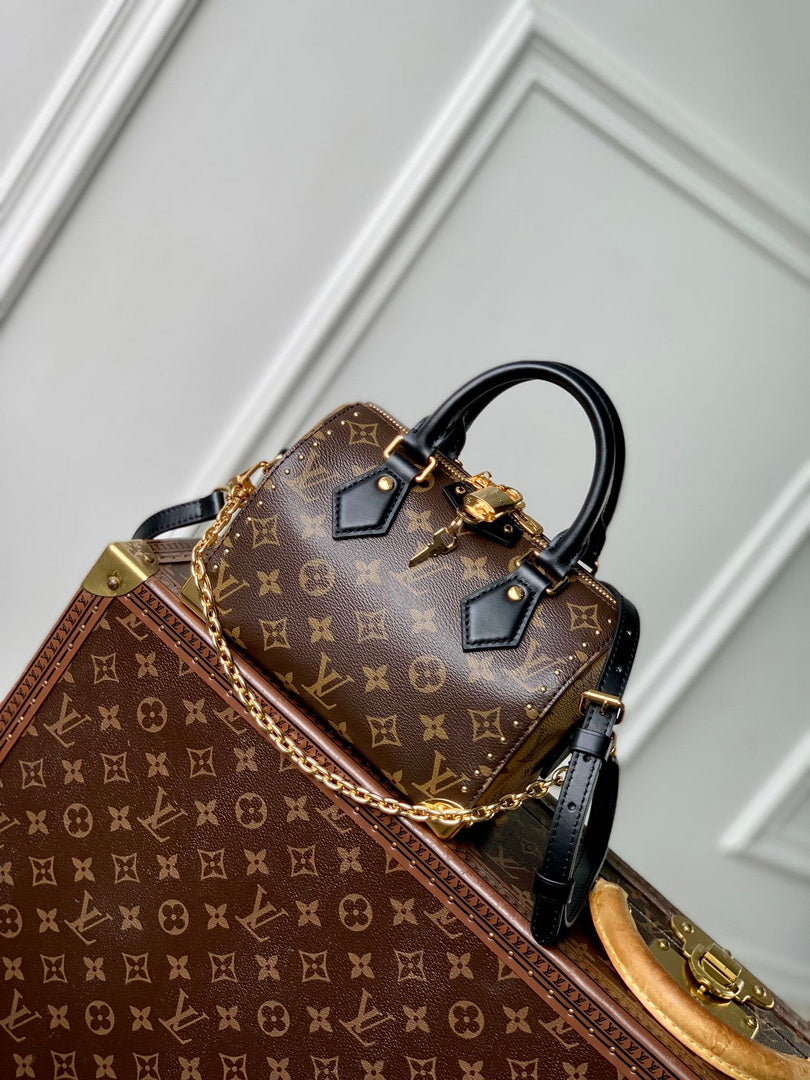 LV M13146 Louis Vuitton Speedy Trunk 20 Bag Monogram