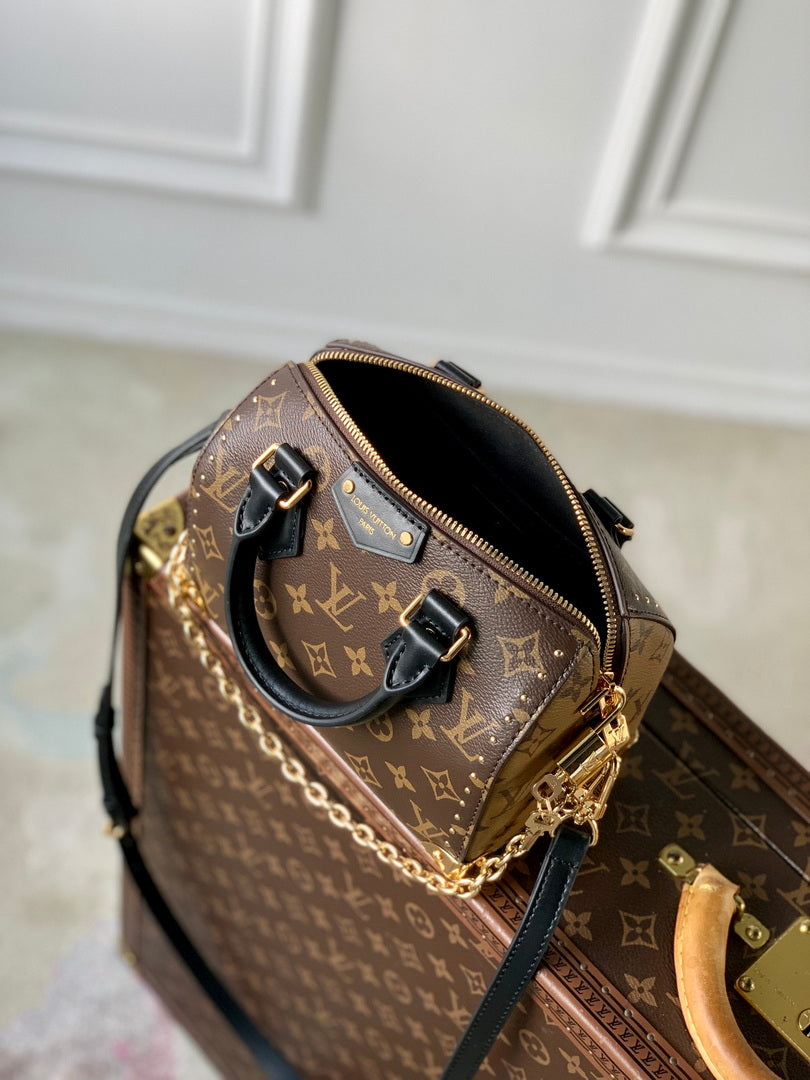 LV M13146 Louis Vuitton Speedy Trunk 20 Bag Monogram