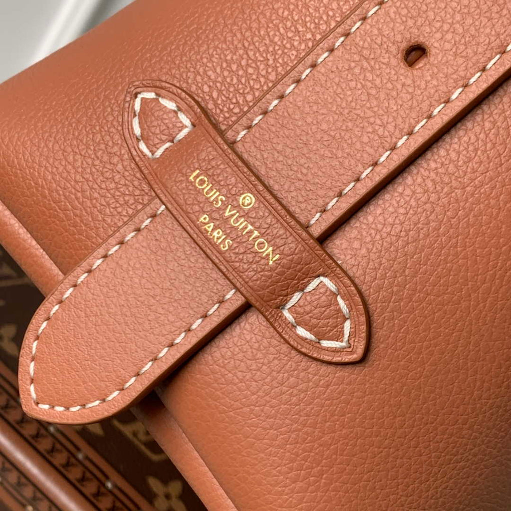 LV M13151 Louis Vuitton Low Key Messenger Bag Cognac Brown