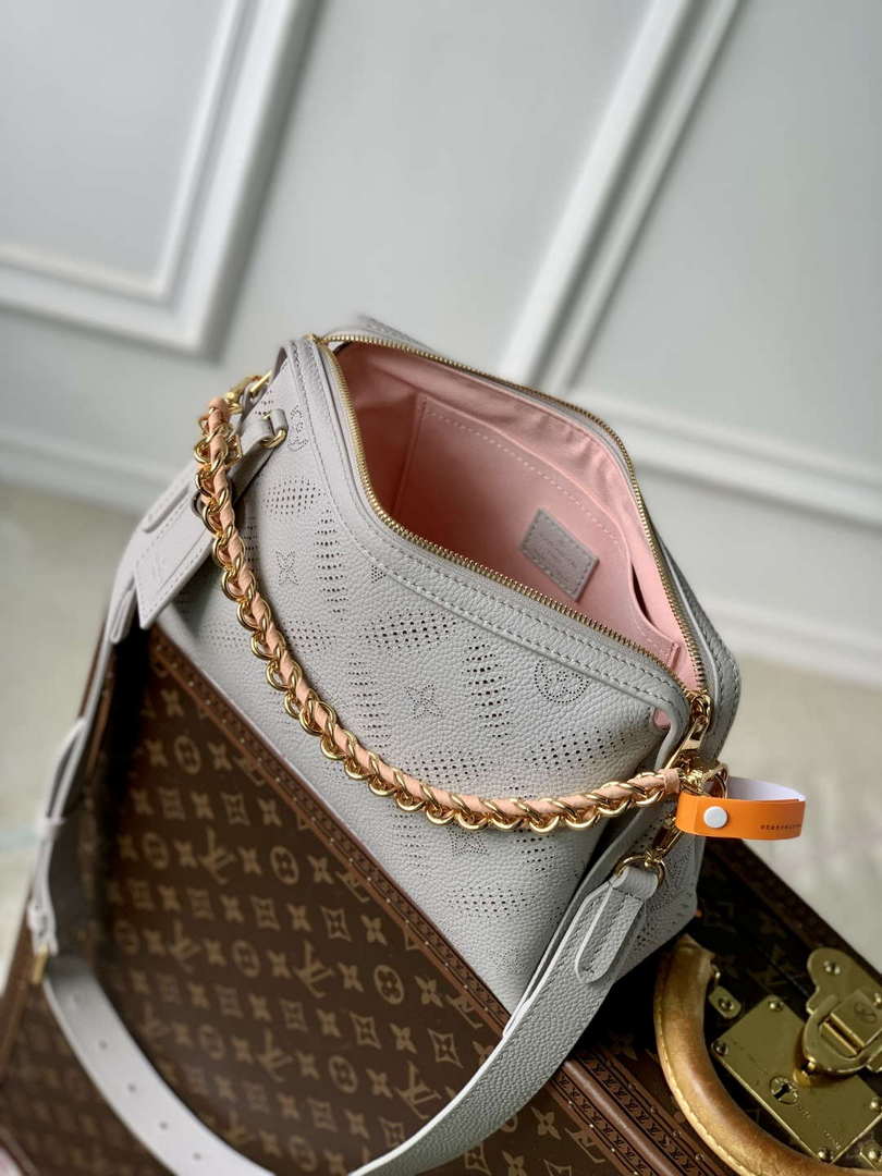 LV M13157 Louis Vuitton Hand It All PM Bag Pink Gray