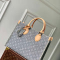 LV M13189 Louis Vuitton OnTheGo MM Bag Washed Gray - Default Title - View 1