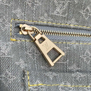 LV M13189 Louis Vuitton OnTheGo MM Bag Washed Gray - Default Title - View 7