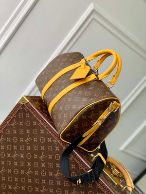 LV M13201 Louis Vuitton Keepall Bandouliere 35 Monogram Yellow - Default Title - View 2