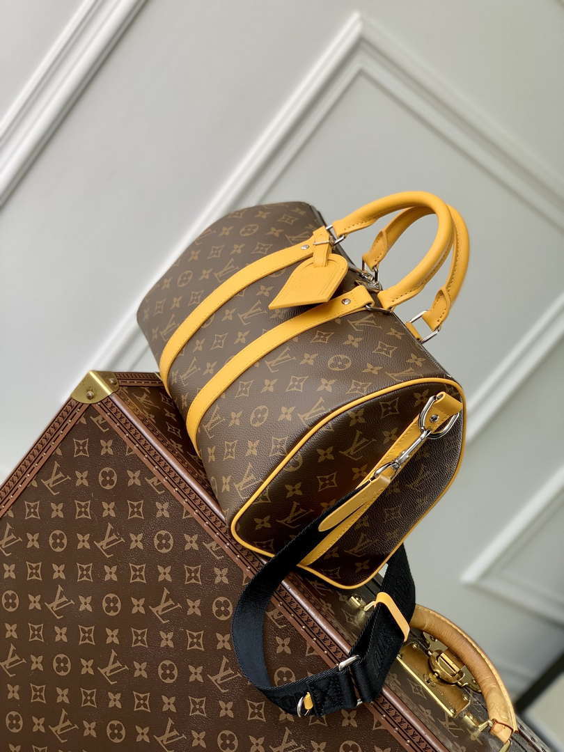 LV M13201 Louis Vuitton Keepall Bandouliere 35 Monogram Yellow