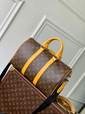 LV M13201 Louis Vuitton Keepall Bandouliere 35 Monogram Yellow - Default Title - View 3