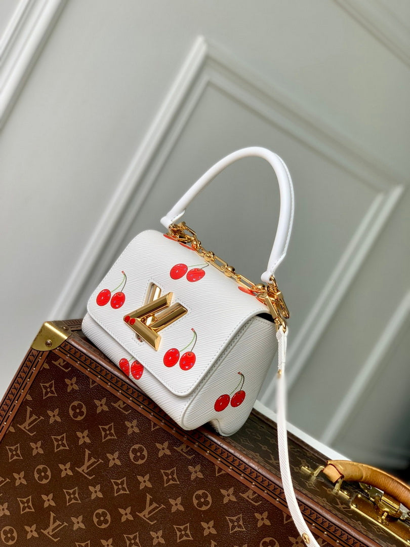 LV M13239 Louis Vuitton LV x TM Twist PM Handbag White