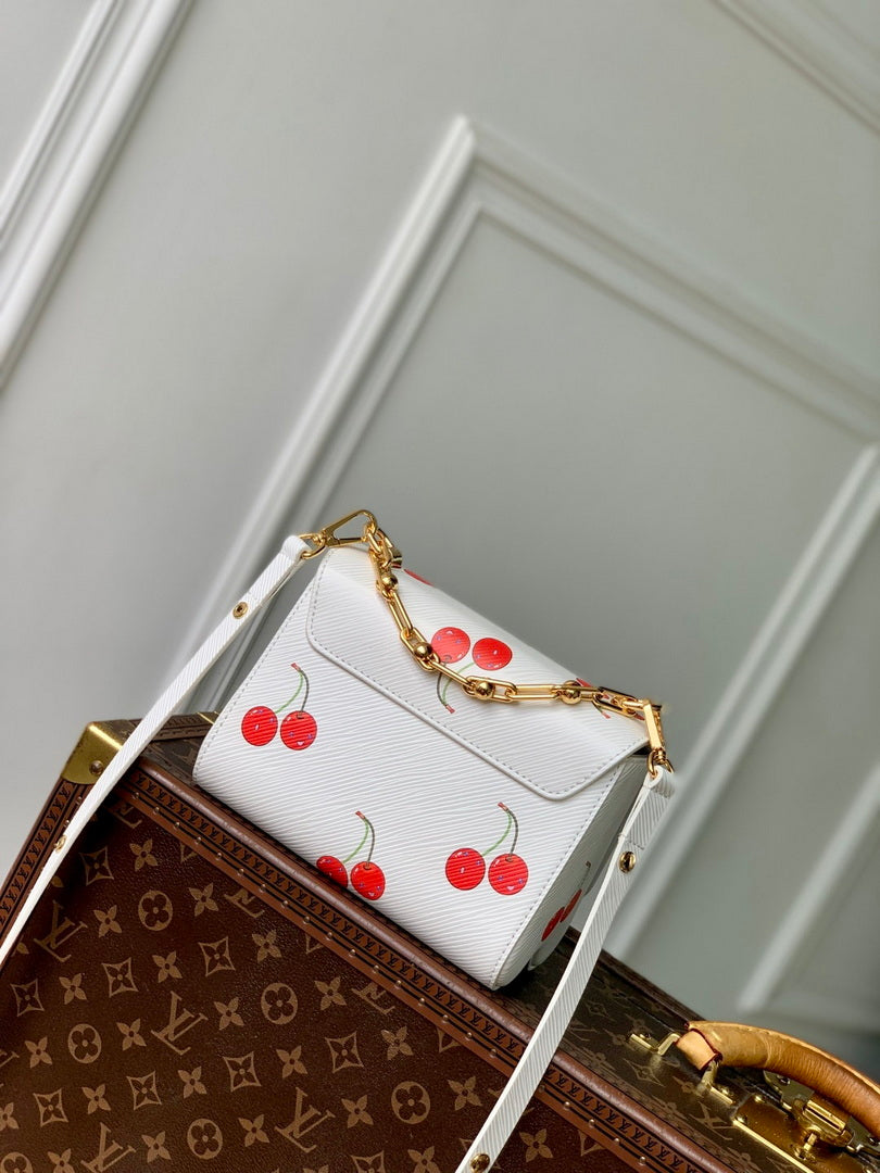 LV M13239 Louis Vuitton LV x TM Twist PM Handbag White