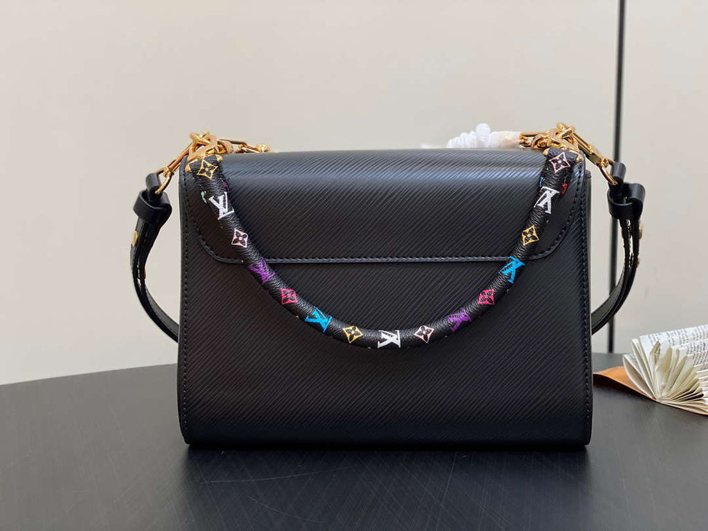 LV M13243 Louis Vuitton LV x TM Twist MM Slim Epi Leather Black