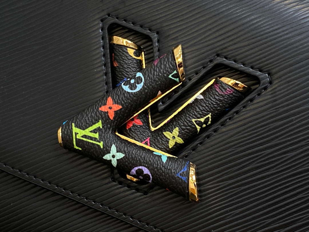 LV M13243 Louis Vuitton LV x TM Twist MM Slim Epi Leather Black