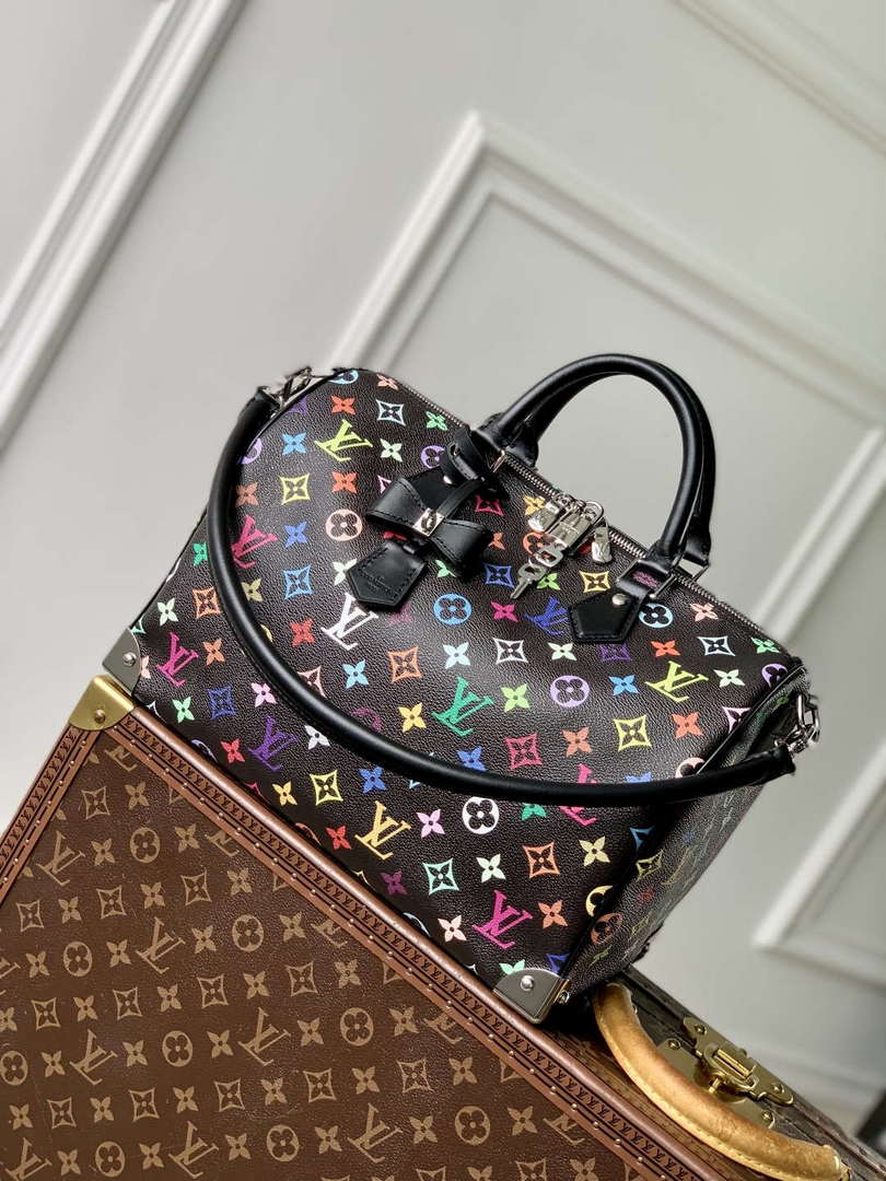 LV M13257 Louis Vuitton LV x TM Speedy Soft 30 Bag Multicolored