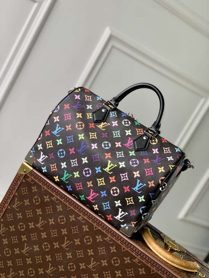 LV M13257 Louis Vuitton LV x TM Speedy Soft 30 Bag Multicolored