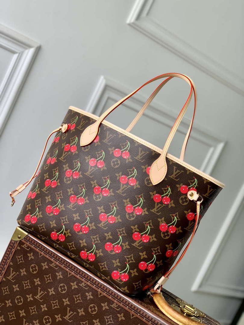 LV M13263 Louis Vuitton LV x TM Neverfull MM Handbag Monogram