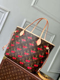 LV M13263 Louis Vuitton LV x TM Neverfull MM Handbag Monogram