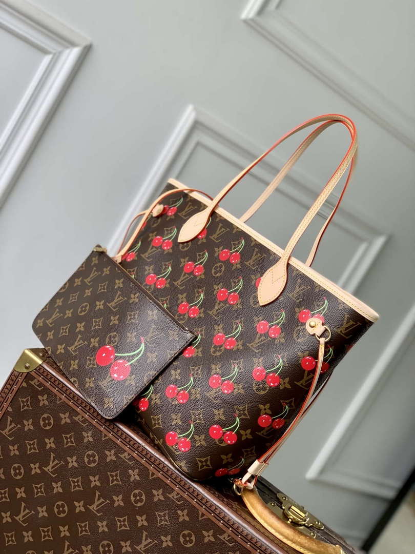 LV M13263 Louis Vuitton LV x TM Neverfull MM Handbag Monogram