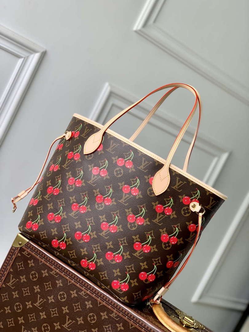LV M13263 Louis Vuitton LV x TM Neverfull MM Handbag Monogram