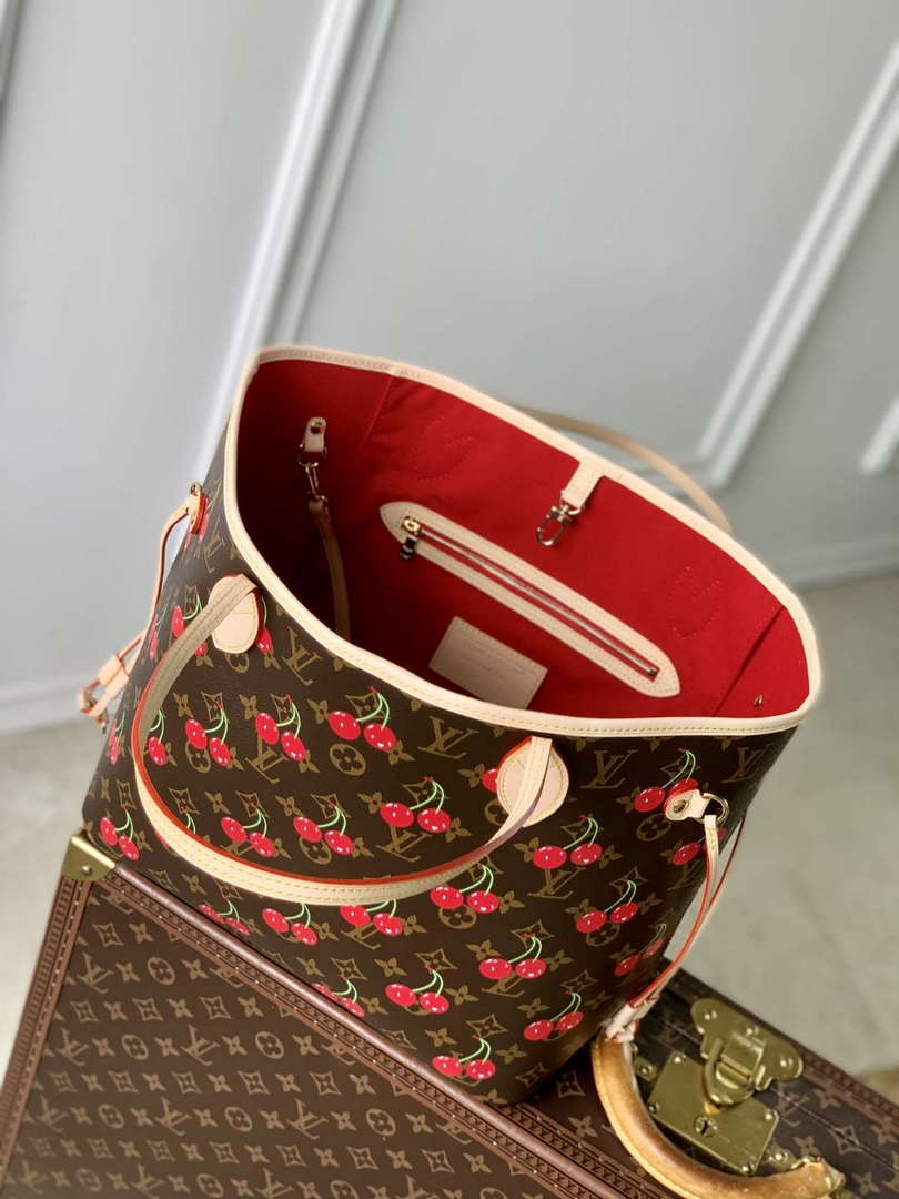 LV M13263 Louis Vuitton LV x TM Neverfull MM Handbag Monogram