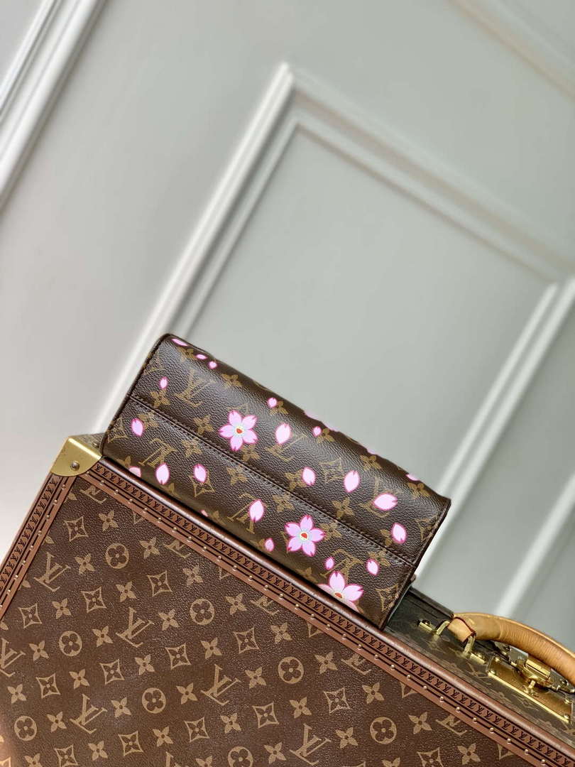 LV M13269 Louis Vuitton LV x TM OnTheGo PM Handbag Sakura Brown