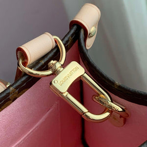 LV M13269 Louis Vuitton LV x TM OnTheGo PM Handbag Sakura Brown - Default Title - View 6
