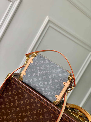 LV M13285 Louis Vuitton Side Trunk MM Bag Washed Gray - Default Title - View 3