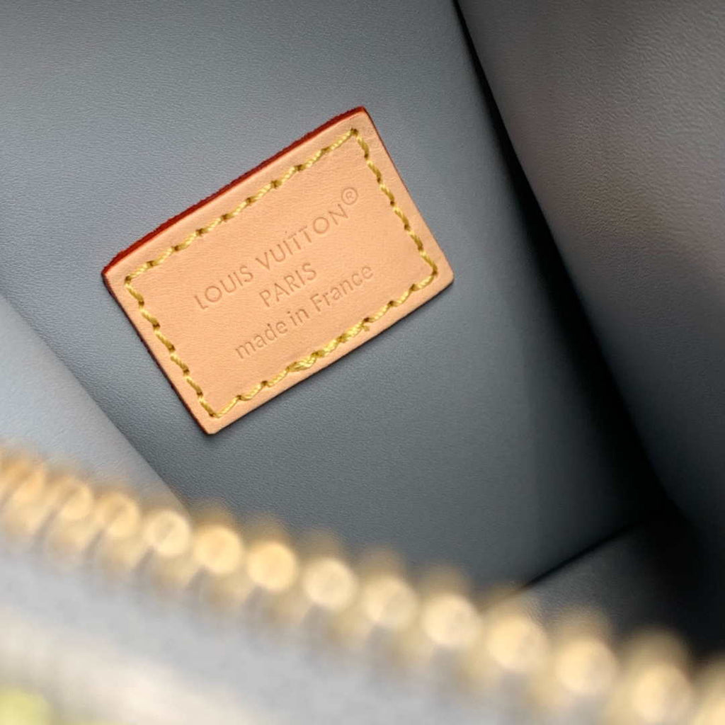 LV M13285 Louis Vuitton Side Trunk MM Bag Washed Gray