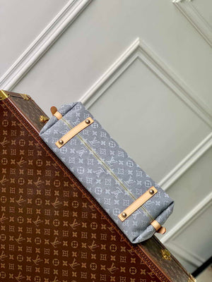LV M13289 Louis Vuitton CarryAll MM Bag Monogram Washed Gray - Default Title - View 4
