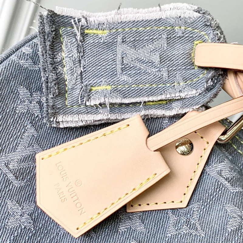 LV M13344 Louis Vuitton Speedy Soft 30 Bag Washed Gray
