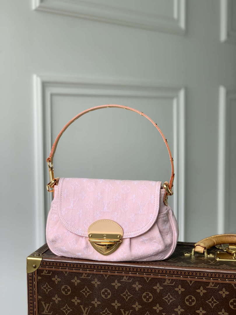 LV M13347 Louis Vuitton Sunset Handbag Washed Pink