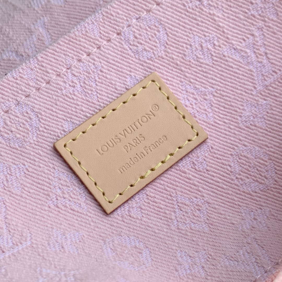 LV M13347 Louis Vuitton Sunset Handbag Washed Pink