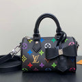 LV M13391 Louis Vuitton LV x TM Nano Speedy Bandouliere  Black Multicolored - Default Title - View 1