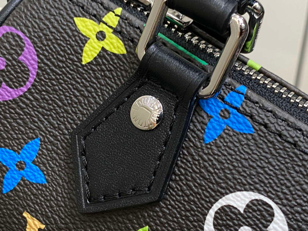 LV M13391 Louis Vuitton LV x TM Nano Speedy Bandouliere  Black Multicolored