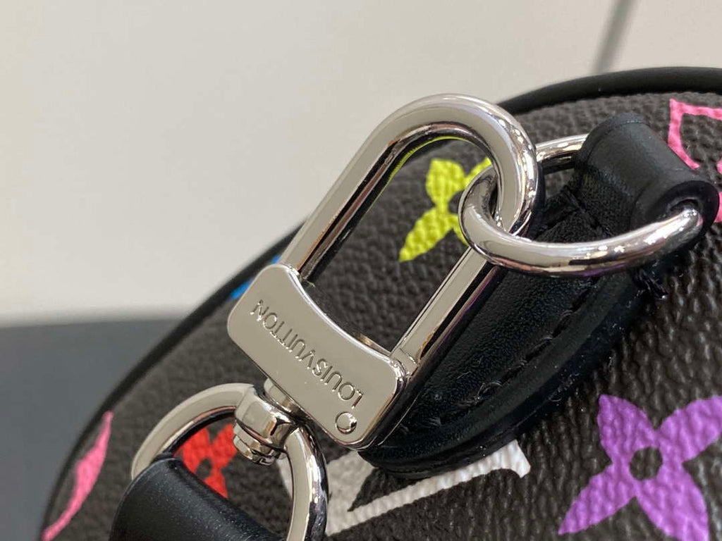 LV M13391 Louis Vuitton LV x TM Nano Speedy Bandouliere  Black Multicolored