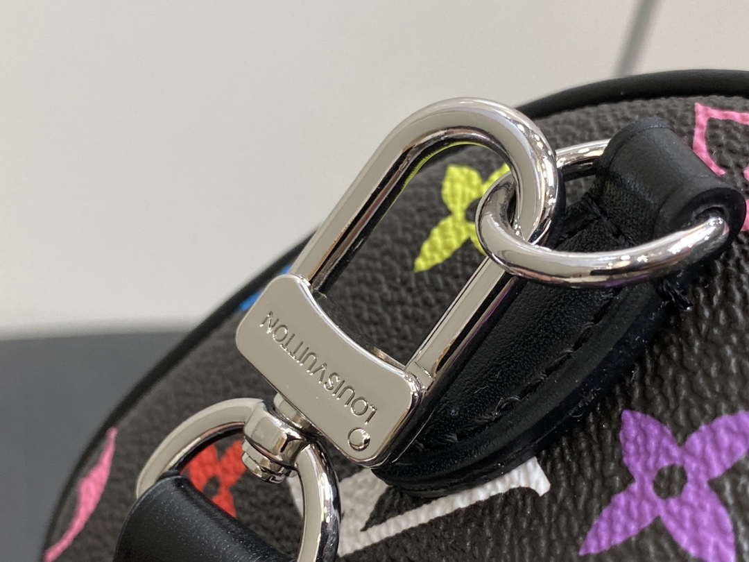 LV M13391 Louis Vuitton LV x TM Nano Speedy Bandouliere  Black Multicolored