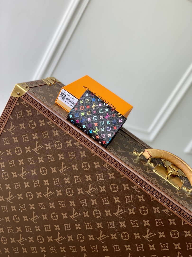 LV M13399 Louis Vuitton LV x TM Rosalie Coin Purse Multicolored Black