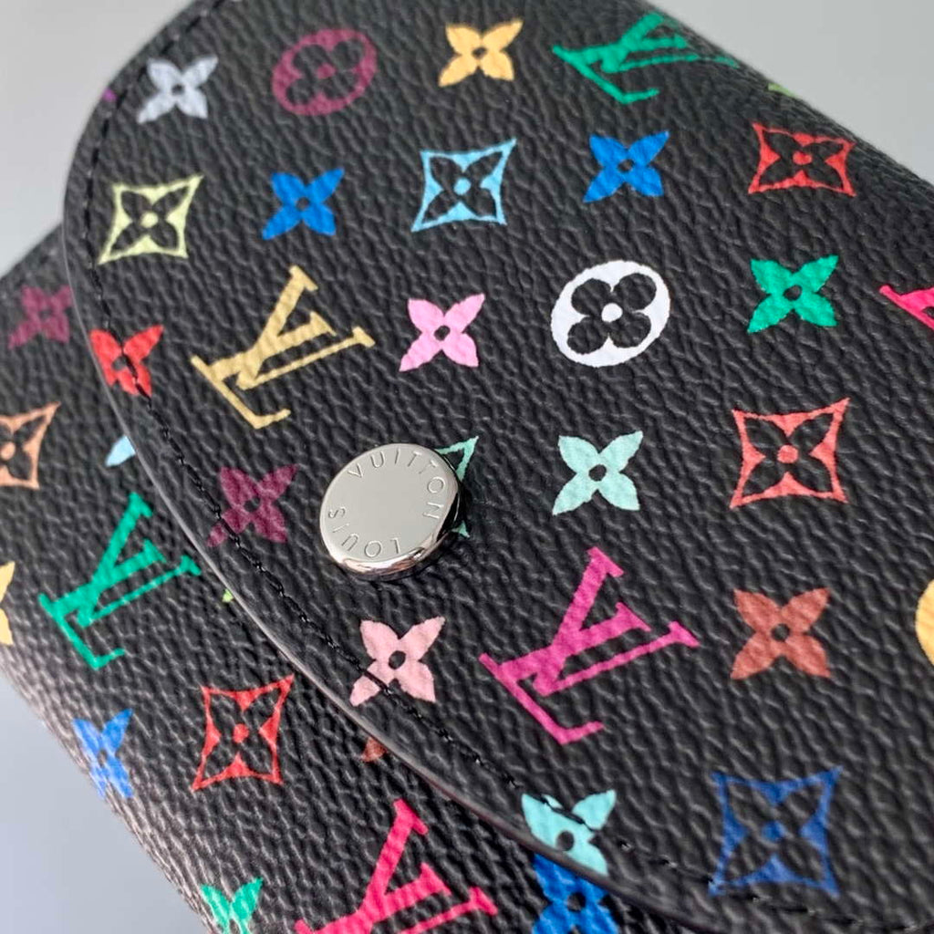 LV M13399 Louis Vuitton LV x TM Rosalie Coin Purse Multicolored Black