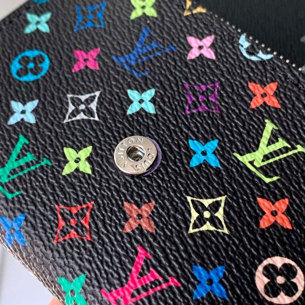 LV M13399 Louis Vuitton LV x TM Rosalie Coin Purse Multicolored Black