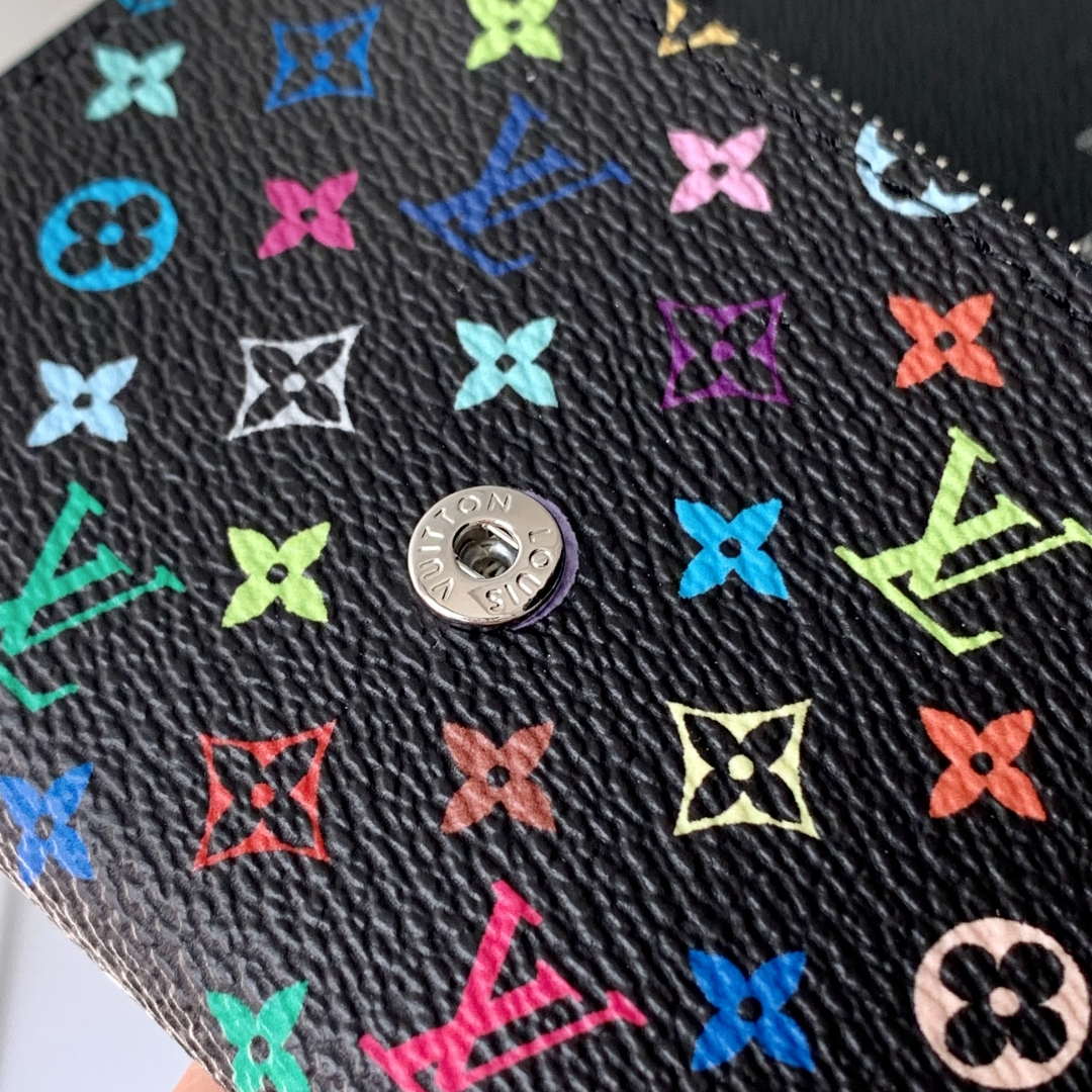 LV M13399 Louis Vuitton LV x TM Rosalie Coin Purse Multicolored Black