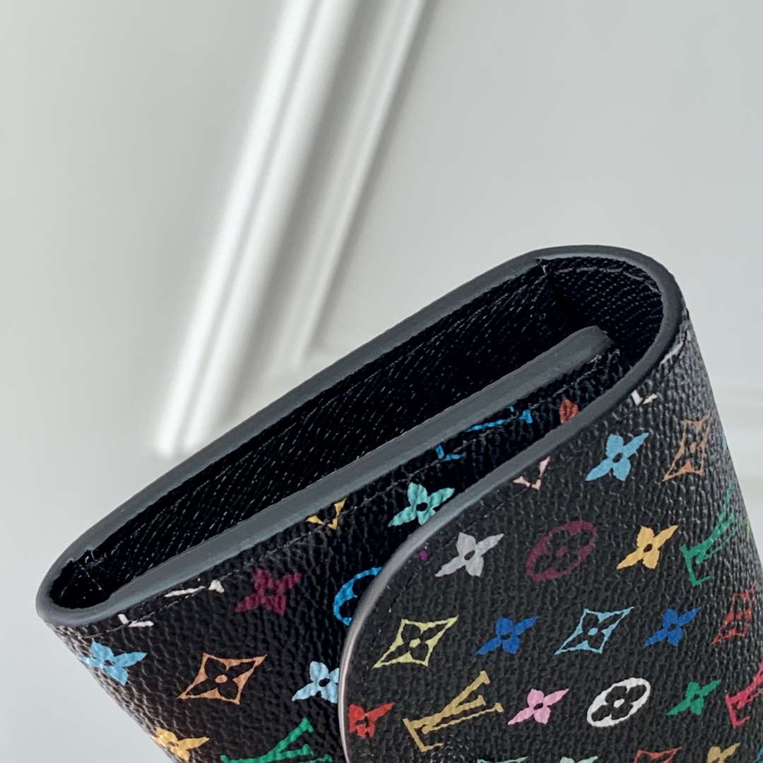 LV M13399 Louis Vuitton LV x TM Rosalie Coin Purse Multicolored Black