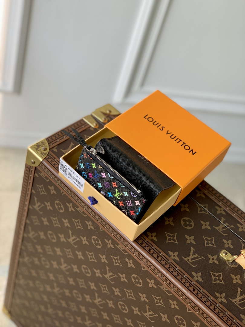 LV M13399 Louis Vuitton LV x TM Rosalie Coin Purse Multicolored Black